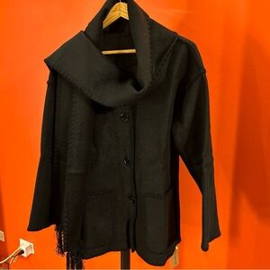 utcoco Womens Winter Crop Top Jacket Embroidered Button Down